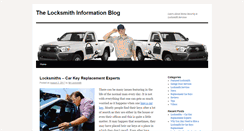 Desktop Screenshot of locksmithinformationblog.com